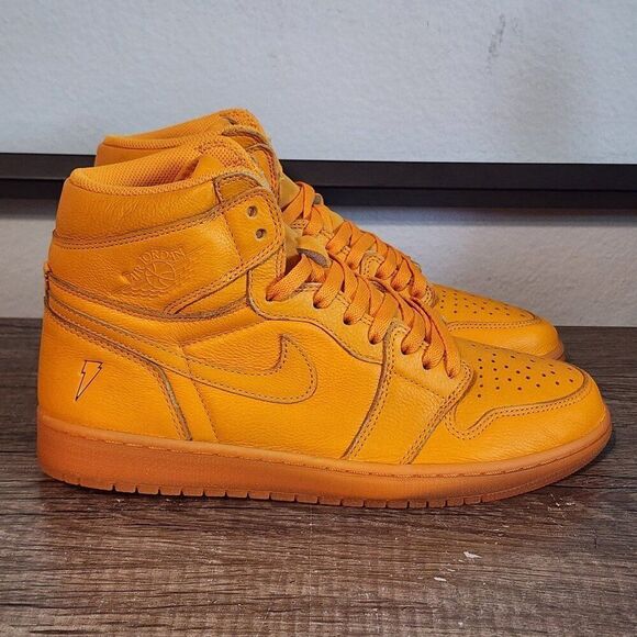 Nike Air Jordan 1 Retro Hi OG Men's Athletic Shoes Size 10.5 Orange Peel w/ Box - Picture 3 of 12